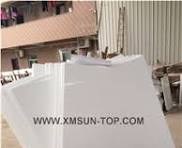 White Nano Glass Stone Stair Treads - StoneContact.com