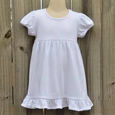 Girl S White Embroidery Blank Empire Dress White Cotton Dress Dresses Embroidery Blanks