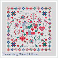 14 count, 21.05w x 17.60h cm 11 count, 26.79w x 22.40h cm…. Riverdrift House Cats Kittens Cross Stitch Pattern