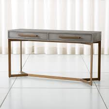 Shop Faux Shagreen Console Table All The Rage In 18th Century France The Stingray Sourced Upholstery K Console Table Console And Sofa Tables Crate And Barrel