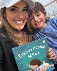 Casandra Sánchez y su pequeño Milán Orosco.