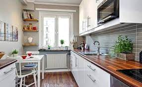 اشكال مطابخ صغيره و صور مطابخ مميزه و تصميميات مودرن و مختلفه موبيكان Kitchen Design Long Narrow Kitchen White Kitchen Cabinets