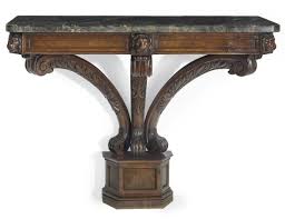 C1805 A Pair Of Regency Mahogany Console Tables Possibly By Marsh And Tatham Circa 1805 Price Realised Usd 158 500 Console Table Mahogany Table