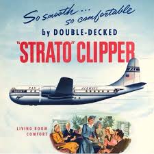 Pan Am Strato Clipper Advertisement Vintage Airline Posters Aviation Posters Vintage Airlines