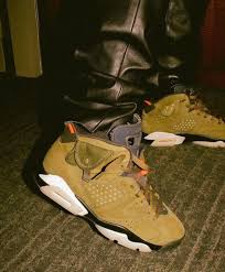 Jordan 6 Travis Scott Air Jordans Retro Shoes Sneakers Men Fashion