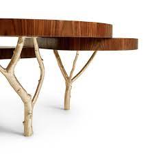 Slab coffee table with tree trunk base 5 videos in one youtube. Springing From A Low Base Made Of Fig Tree Branches In Brass Casting The Lily Coffee Table Creates A Round Coffee Table Modern Round Coffee Table Coffee Table
