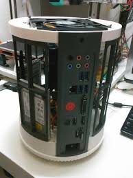 Full Printable Itx Case Mac Pro 2013 Style 3d Print Model Custom Computer Case Custom Computer Diy Pc Case