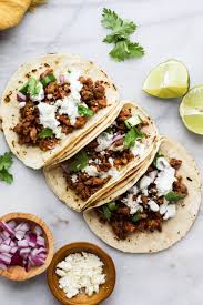 Fluff the rice with a fork and stir in the chopped cilantro. Chorizo Tacos With Cilantro Lime Crema Our Balanced Bowl