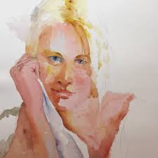 Afternoon Glow In Venice Watercolor By Roderick Brown