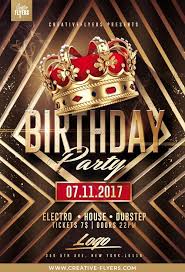 Birthday Party Flyer Templates Psd Free Birthday Party Flyer Psd Templates Creative Flyers Birthday Flyer Party Flyer Party Poster