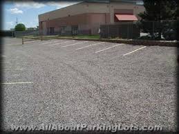 Backfill around concrete walls for industrial, commercial buildings. Gravel Parking Lots All About Parking Lots