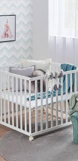 Laufgitter Aus Holz In Weiss Online Kaufen In 2020 Laufgitter Baby Mobel Babybett