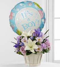 The Boys Are Best Bouquet By Ftd Basket Included New Baby Flowers Flower Delivery Same Day Flower Delivery