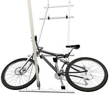 Hoist pulley for garage ceiling mounted bicycle lift heavy duty mountain bike. Horizontal Single Bike Lift Strong Racks