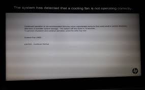Hp 8470p Laptop Error The System Has Detected That A Cooling Fan Is Not Operating Correctly It System Administrator Tuts