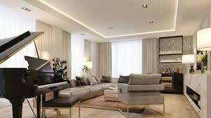 Modern living, dining room and kitchen with garden view 3d render modern living, dining room and kitchen with garden view 3d render.the rooms have wooden floors ,decorate with white furniture,there are large open doors. Luxury Interior Design Top 10 Insider Tips To A High End Interior