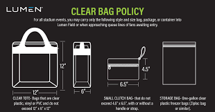 When zipped closed, it creates a 7 inch deep secure clear carrying space. Seahawks Prohibited Items Clear Bag Policy Seattle Seahawks Seahawks Com