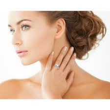 8-8.5mm Akoya Cultured Pearl & Diamond Joyce Ring in 14K Gold