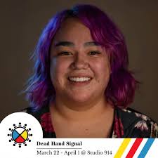 Our other co-director for Dead Hand Signal, Ezra Forest @e_z_rain, is also  the COV coordinator and Artistic Associate at GTNT. Ezra is a  two-spirit/non-binary theatre artist based out of Saskatoon. They are