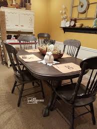 Double Pedestal Oak Table And Chairs Dining Table Makeover Oak Table And Chairs Oak Dining Room Table