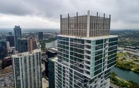 The independent stands 58 stories tall and contains 370 condominium units. Campaign Calls For A Better Crown For Austin S Jenga Tower News Austin American Statesman Austin Tx