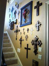 The cross measures 10.7 inches by 15.5 inches. 180 Wall Of Crosses Ideas Wall Crosses Crosses Decor Wall