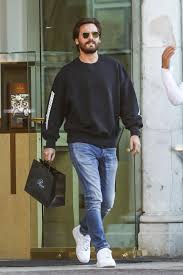 Off White Air Force 1 Black Outfit Scott Disick Goes Jewelry Shopping On Looklive Nike Air Force 1 Outfit Air Force 1 Outfit Mens Outfits