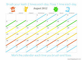 Toothbrush Flossing Chart Free Printable Its Fun To Brush