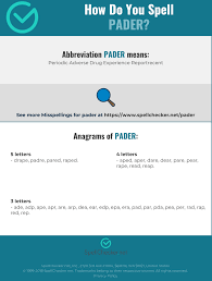 Correct Spelling For Pader Infographic Spellchecker Net