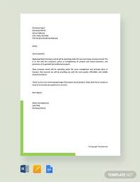 With the change in our product line, it became a necessity to change our companies name as to depict what we do. Free 8 Sample Business Name Change Letter Templates In Ms Word Pdf Google Docs Pages