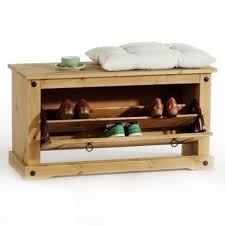 Banc Coffre A Chaussures Style Mexicain Pin Finition Ciree Amazon Fr Cuisine Maison Stockage De Bois Meuble Rangement Banc De Rangement