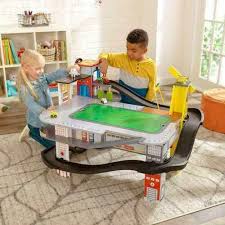 Kidkraft Freeway Frenzy Raceway Table With Ez Kraft Assembly For Sale Online Ebay In 2020 Kidkraft Wooden Playset Table Storage