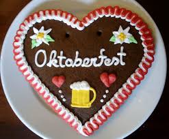 Traditional German Gingerbread Heart Oktoberfest Fest Party