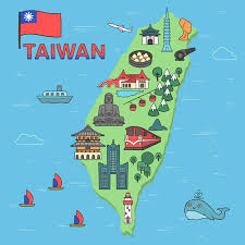The country has a total area of 13,974.20 square miles (36193 km2). Free Vector Taiwan Map With Landmarks