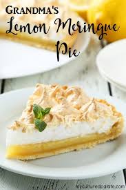Grandma S Lemon Meringue Pie Recipe Food Lemon Meringue Pie Healthy Dessert Recipes