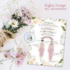 Bridesmaid Card For Elka Dicky Wedding 1 Sisi Thank You Whatsapp 085799769659 L Undangan Pernikahan Contoh Undangan Pernikahan Undangan Perkawinan