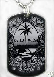 Guam Dog Tag Necklace Key Chain Free Engaving Dog Tag Necklace Fashion Necklace Necklace