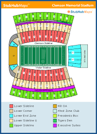 Football Stadium Clemson Football Stadium Seating Chart