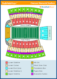 football stadium clemson football stadium seating chart