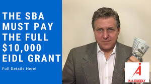 The Sba Must Pay The Full 10 000 Eidl Grant Youtube
