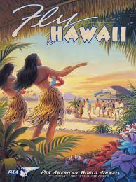 Sie ist benannt nach der größten insel des archipels, die inoffiziell auch big island heißt. Hawaii Travel Poster Klassische Reiseposter Vintage Hawaii Reiseposter