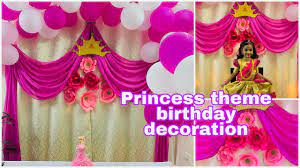 Check out our princess theme decor selection for the very best in unique or custom, handmade pieces from our party magical, meaningful items you can't find anywhere else. Princess Theme Birthday Decoration Simple Birthday Party Decoration Ideas For Girls At Home Diy Youtube