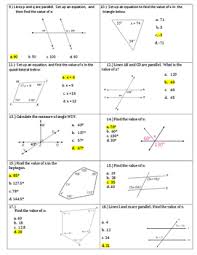 She wishes she had worked harder. Angle Relationships Quiz With Answer Key By Math Maker Tpt