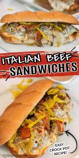 Crock Pot Italian Beef Sandwich Recipe Italian Beef Sandwiches Recipe Crock Pot Sandwich Recipes Italian Beef Sandwiches Beef Sandwich Recipes
