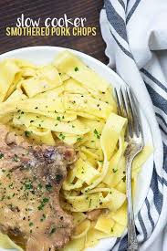 I used red/yellow peppers, squash, zucchini, onion, red this recipe for smothered pork chops with mushrooms and onions has the singular distinction of being the dish that is in both our summer and winter rotations. Crock Pot Smothered Pork Chops Buns In My Oven