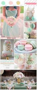 婚禮配色color board tuesday 薄荷綠 淡粉色 香檳金 she is right 婚禮部落格 blush and gold wedding color schemes gold wedding colors