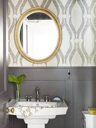 A House That Plays With Pattern Rooms Hgtv Powder Room Wallpaper Glamorous Bathroom Sophisticated Bathroom