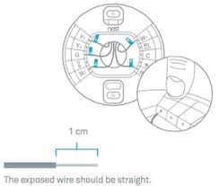 For example, a wire labeled as r (usually this is a red wire) can be connected to either a terminal marked rc (red wire for cooling) or rh (red wire for heating). Troubleshoot Nest Thermostat Power Errors When It S Hot Outside Google Nest Help