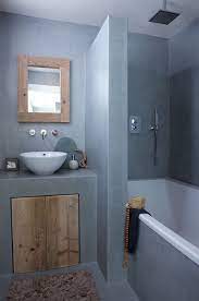 Salle de bain tadelakt blanc. 1001 Idees Salle De Bain Sans Carrelage Des Alternatives Possibles