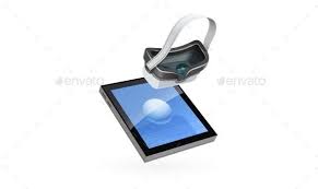 Graphic Tablet And Digital Glasses For 3d Modeling Digital Glasses Digital Tablet